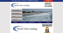 Desktop Screenshot of pacific1lending.com